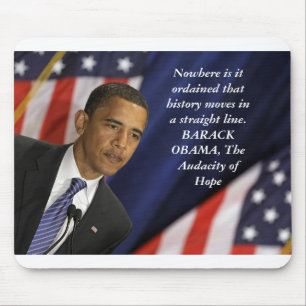 Barack Obama Quote on History Mouse Mat