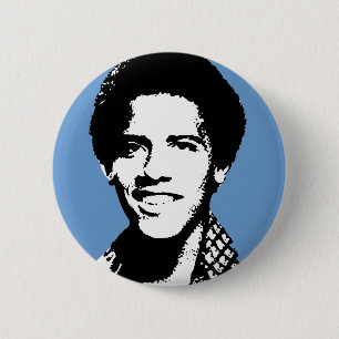 Barack Obama retro 6 Cm Round Badge