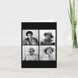 Barack Obama Retro Vintage Young Obama Smoking In Card