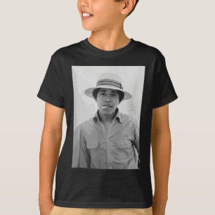 Barack Obama Retro Vintage Young Obama Smoking In T-Shirt