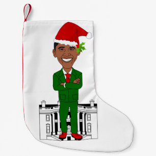 barack obama santa claus christmas stocking
