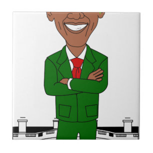 barack obama santa claus tile