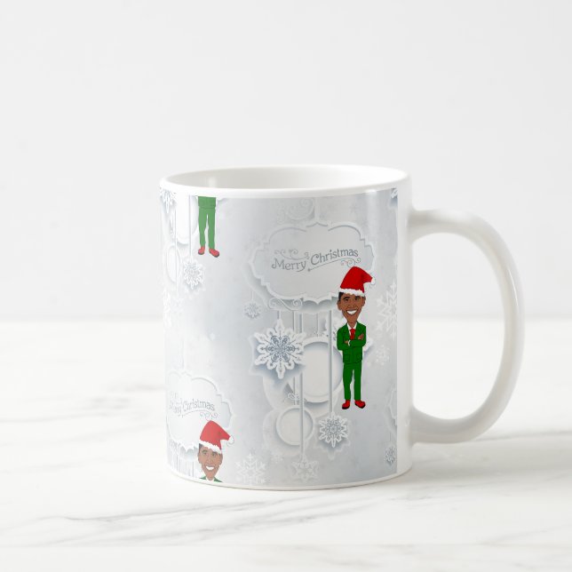 barack obama santa coffee mug (Right)