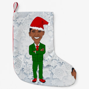 barack obama santas christmas stocking