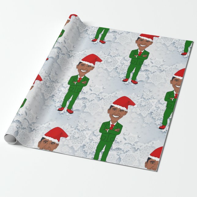 barack obama santas wrapping paper (Unrolled)