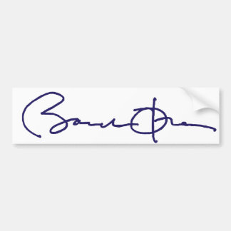 Barack Obama Signature Bumper Sticker