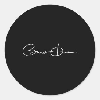 Barack Obama Signature Classic Round Sticker