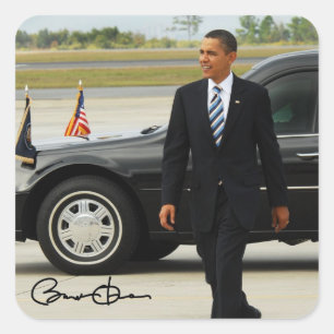 Barack Obama Square Sticker