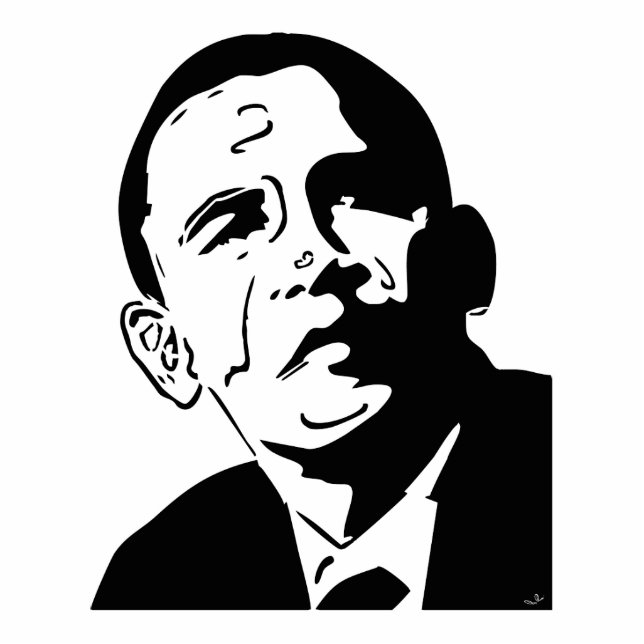 Barack Obama Standing Photo Sculpture (Front)