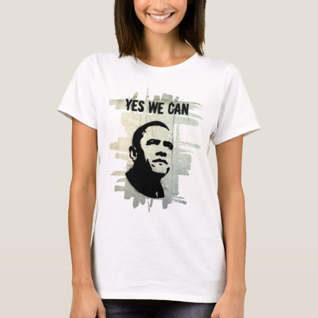 Barack Obama. Stencil concrt T-Shirt (Front)