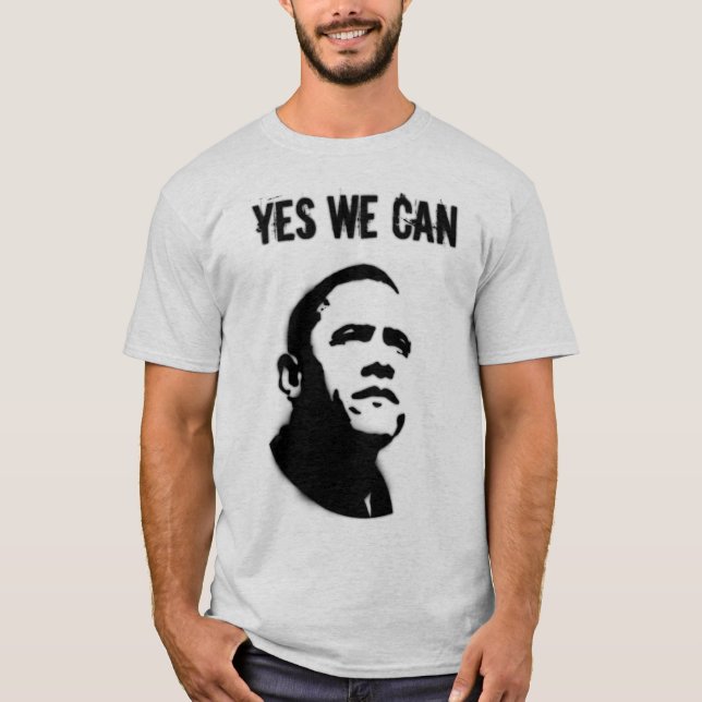 Barack Obama. Stencil effect T-Shirt (Front)