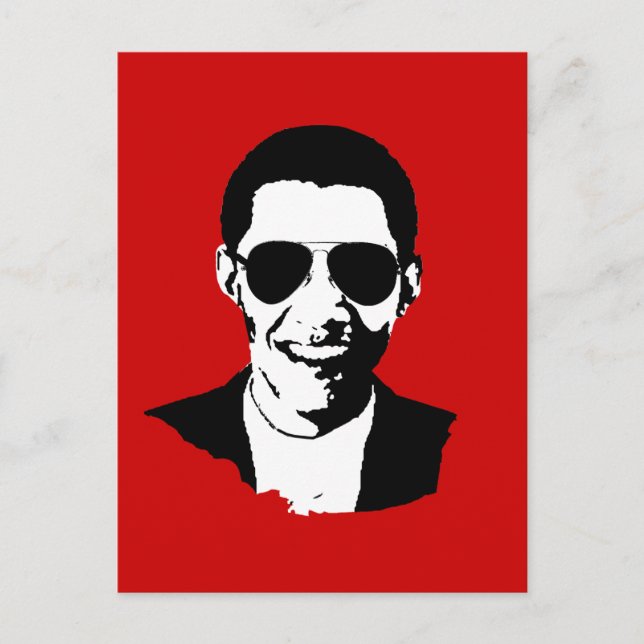 Barack Obama sunglasses Postcard (Front)