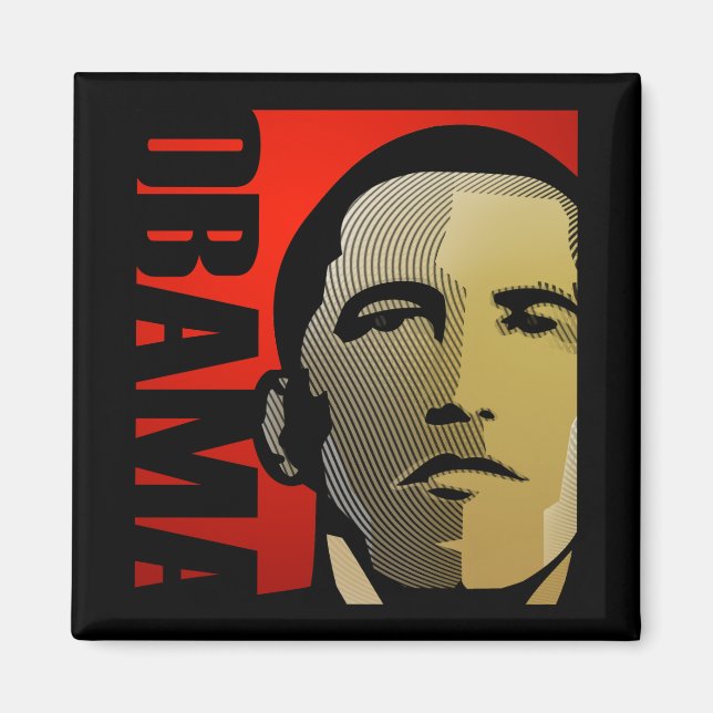 Barack Obama Super Hero Magnet (Front)