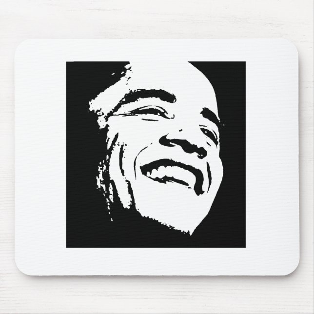 Barack Obama T-shirt Mouse Mat (Front)