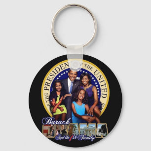 BARACK OBAMA The first family Key Ring