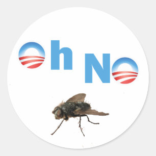 Barack Obama the Fly Killer Classic Round Sticker