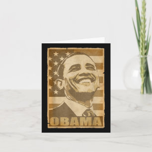 Barack Obama Torn Poster Card