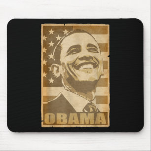 Barack Obama Torn Poster  Mouse Mat
