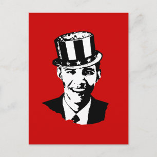 Barack Obama Uncle Sam Postcard