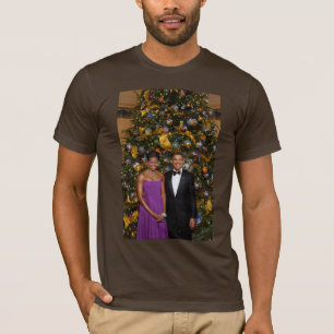 Barack Obama US President White House Christmas T-Shirt