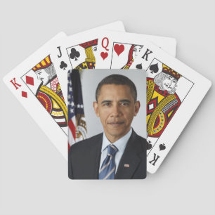 Barack Obama US President White House Portrait Playing Cards