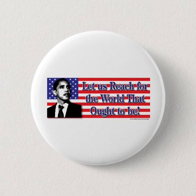 Barack Obama/USA 6 Cm Round Badge (Front)