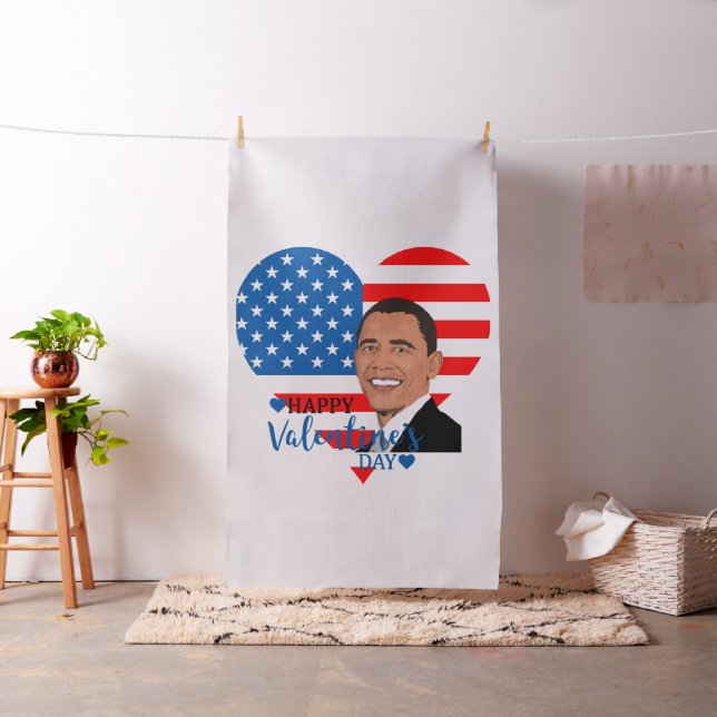 barack obama valentine fabric (In Situ)