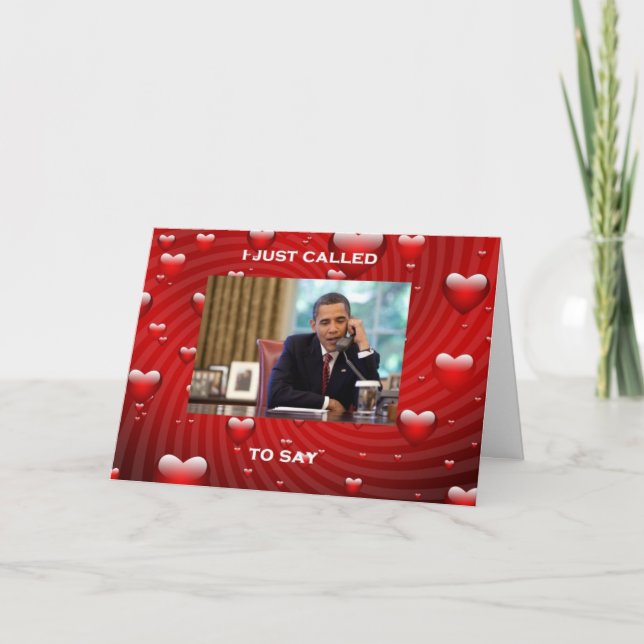 Barack Obama Valentine's Day Card (Front)