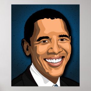 Barack Obama Vector Portrait Poster