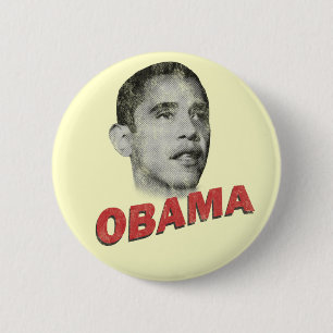Barack Obama Vintage 6 Cm Round Badge
