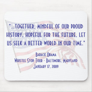 Barack Obama "Whistle Stop" Speech Mouse Mat