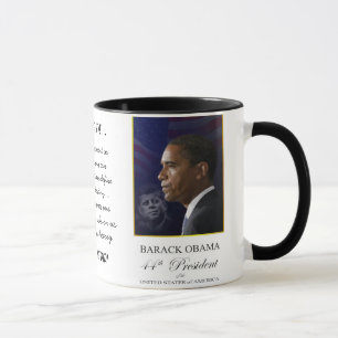 Barack Obama with Jack Kennedy - Ringer Mug