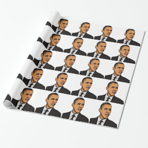 barack obama wrapping paper