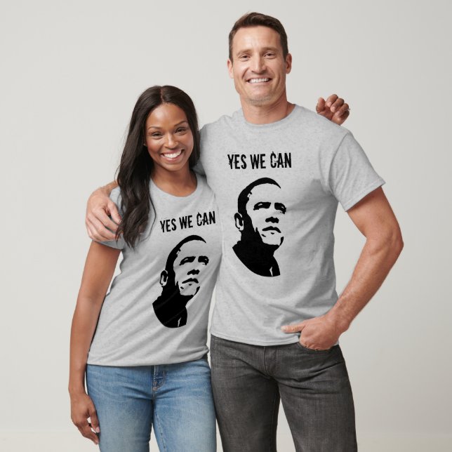 Barack Obama: YES WE CAN. Long sleeve T-Shirt (Unisex)