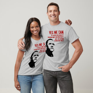 Barack Obama: YES WE CAN...long sleeve T-Shirt