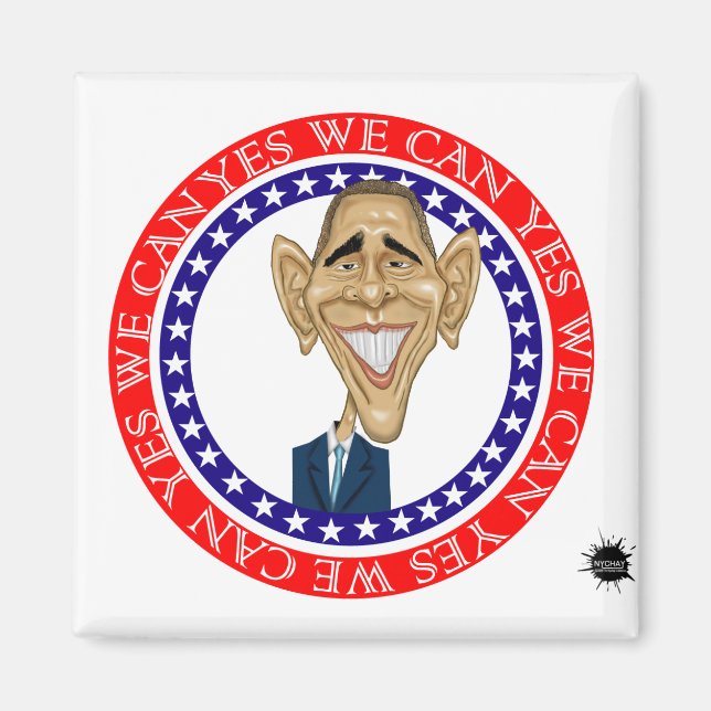 Barack Obama Yes We Can Magnet (Front)