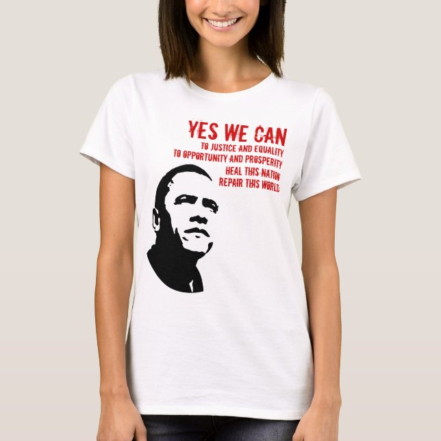 Barack Obama: YES WE CAN...rd T-Shirt (Front)