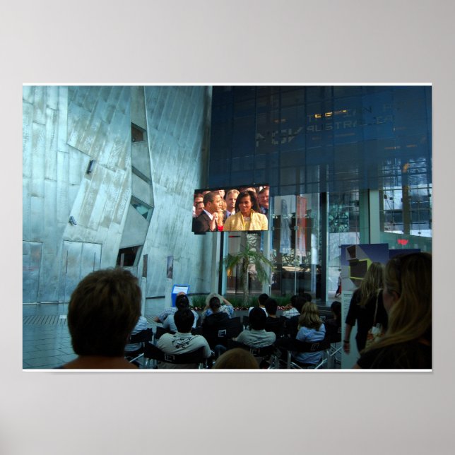 Barack Obama's Inauguration Broadcast in Australia Poster (Front)