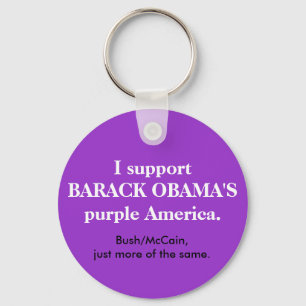 Barack Obama's Purple America keychain