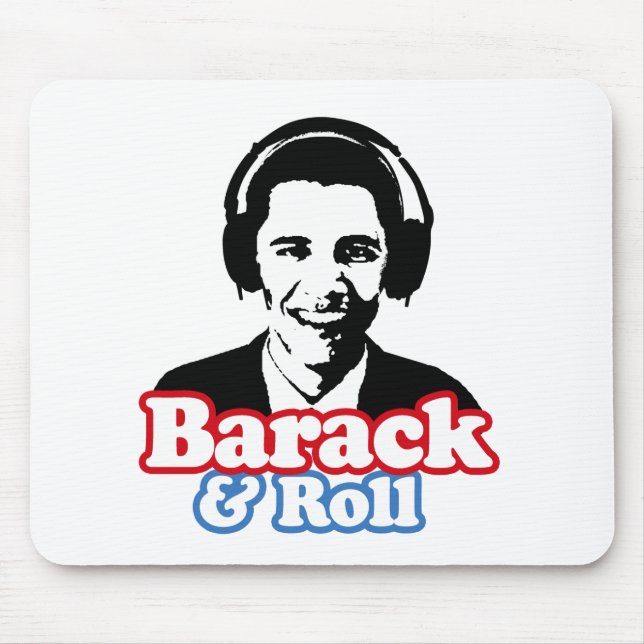 BARACK & ROLL MOUSE MAT (Front)
