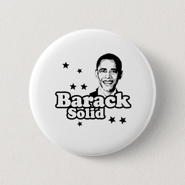 BARACK SOLID 6 CM ROUND BADGE (Front)