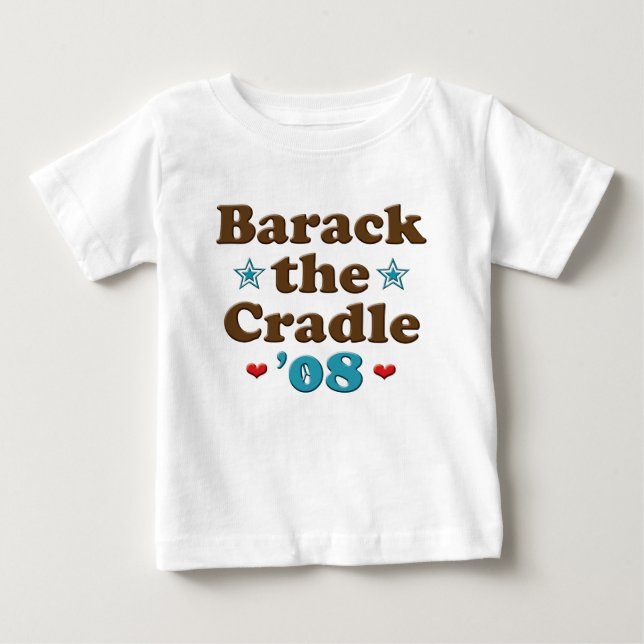 Barack the Cradle 08 Obama Baby Long Sleeve Tee (Front)