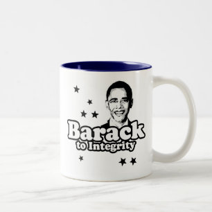 Barack to integrity T-shirt Two-Tone Coffee Mug