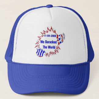 Baracked The World Trucker Hat