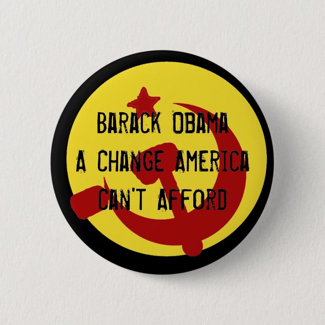 BarackObamaschange, Barack ObamaA Change Americ... 6 Cm Round Badge (Front)