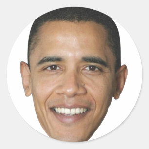 Barack's Face Classic Round Sticker