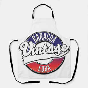 Baracoa cuba vintage logo apron
