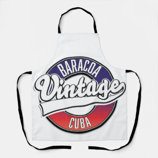 Baracoa cuba vintage logo apron