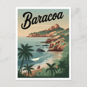 Baracoa Cuba Vintage Postcard
