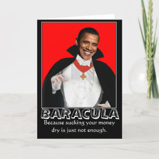 Baracula Halloween cards